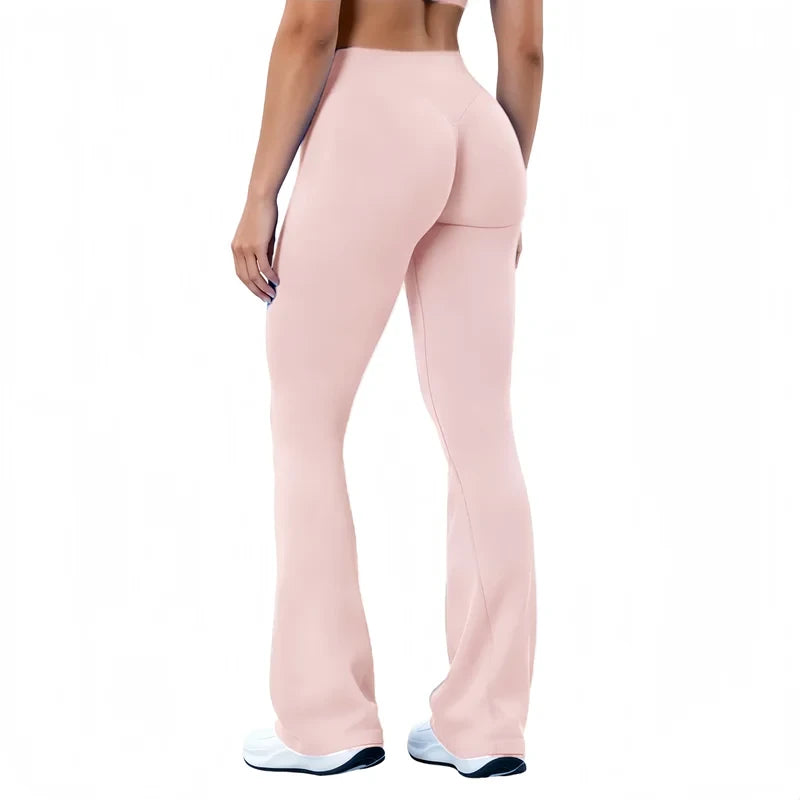 YEOREO Women’s seamless scrunch flared leggings