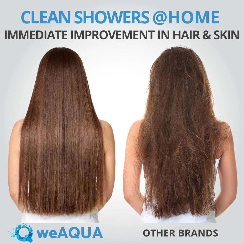 weAQUA Heavy Duty Shower Filter Family Pack