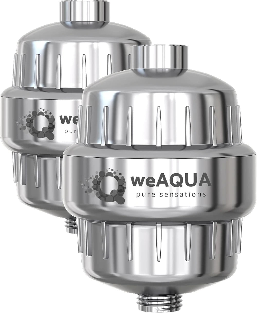 weAQUA Heavy Duty Shower Filter Family Pack