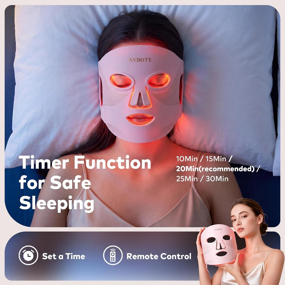 Portable LED Light Therapy Face Mask